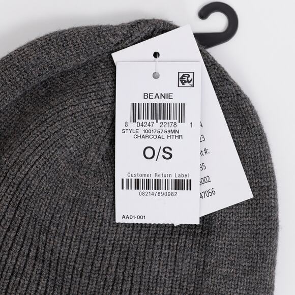 Alfani Men Skull-Cap Beanie Charcoal Heather One Size - Picture 6 of 9